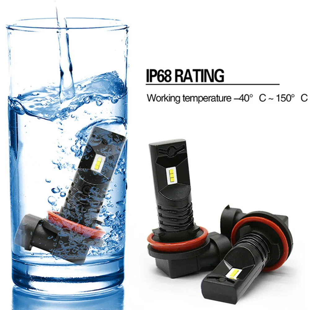 2 шт. светодиодная противотуманная фара H11 30 Вт 6000 К H10 H8 9005 9006 H3 H4 H7 12В 24В для Toyota Camry