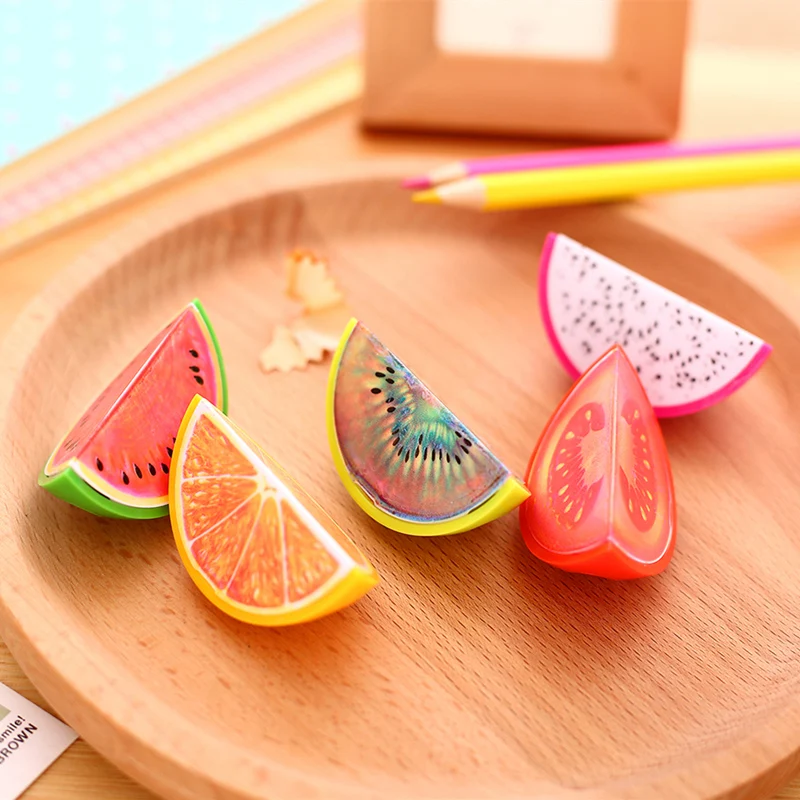 

1 x w15 Fruit w13 pencil Penknife w19n Student supplies Creative Lovely BZNVN Pencil Sharpener Cutter