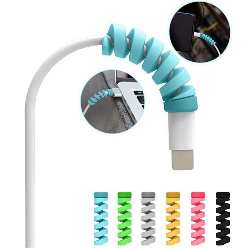 

10pcs Charging Cable Protector Saver Cover For Apple iPhone USB Charger Cable Cord Adorable Protective Sleeve For Phones Cable