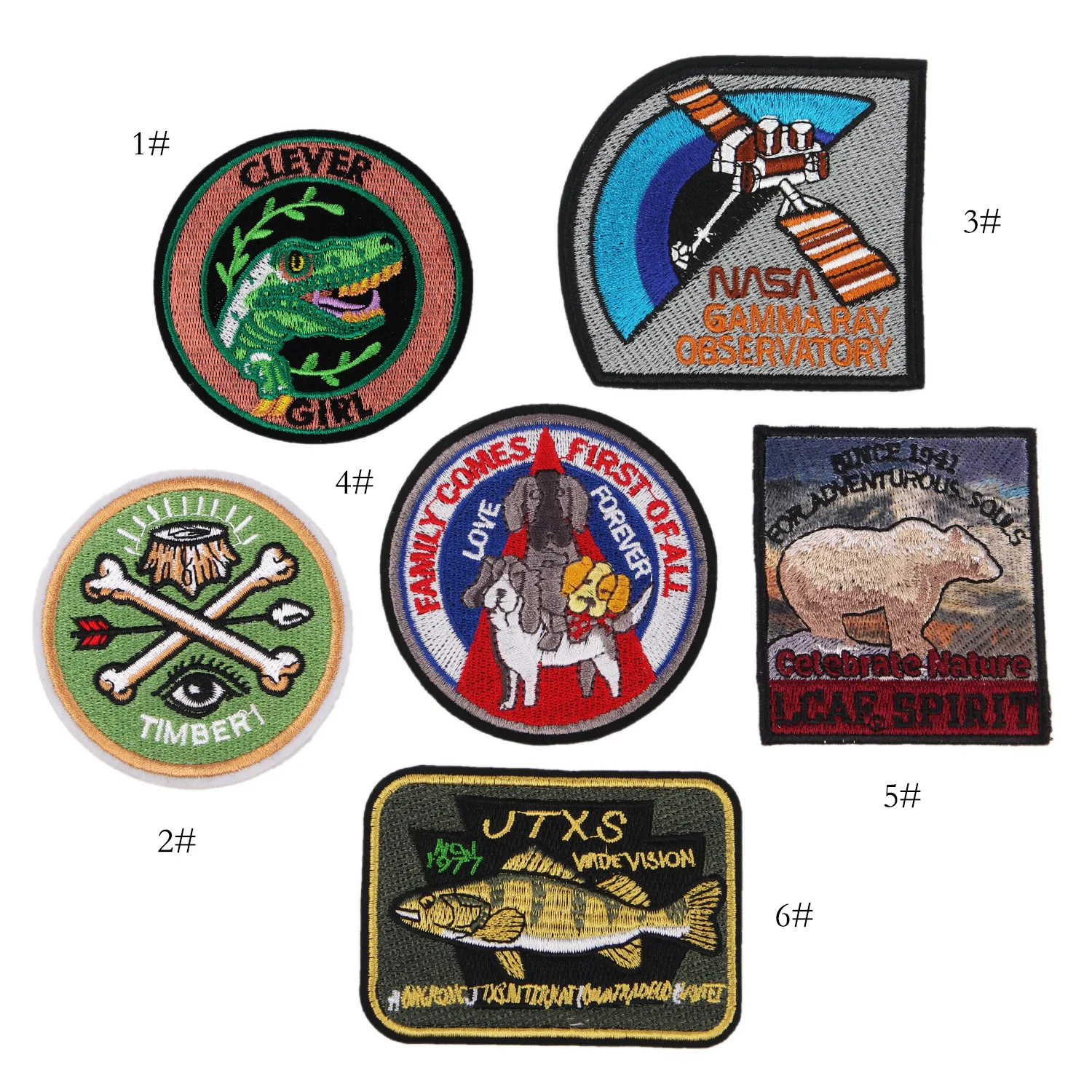 

Spaceman Patch Space Dinosaur Patch Space Patch Embroidered Iron On Sew On Applique For Jacket For Backpack
