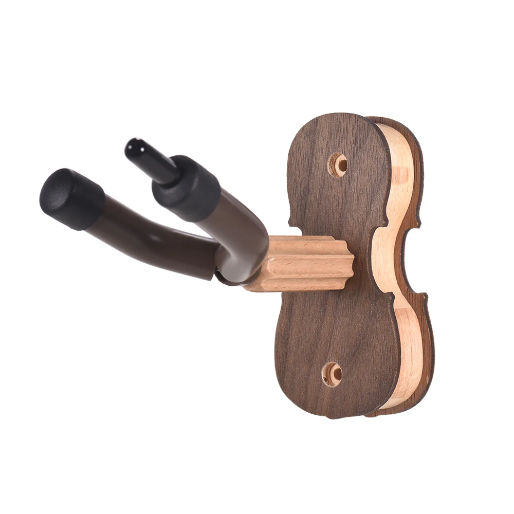 Wall Mount Violin Fiddle Viola Hanger Hook Keeper with Bow Holder