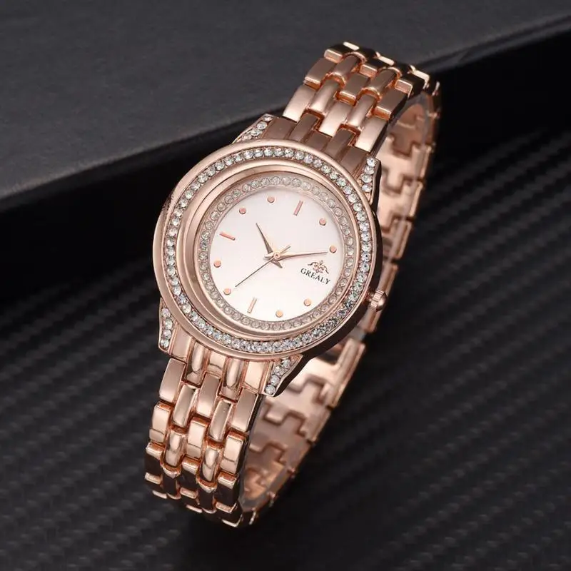 

Fashion Women Watches Ladies Top Luxury Crystal Ball Steel Band Analog Quartz Watches Montre Femme