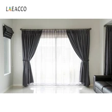Laeacco Indoor Curtain Windows Backdrop Fold Photography Backgrounds Photocall Photographic Backdrops For Photo Studio