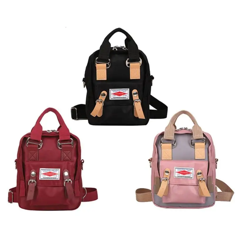 Women Nylon Backpack Preppy Large Crossbody Shoulder Bags Travel School Bag