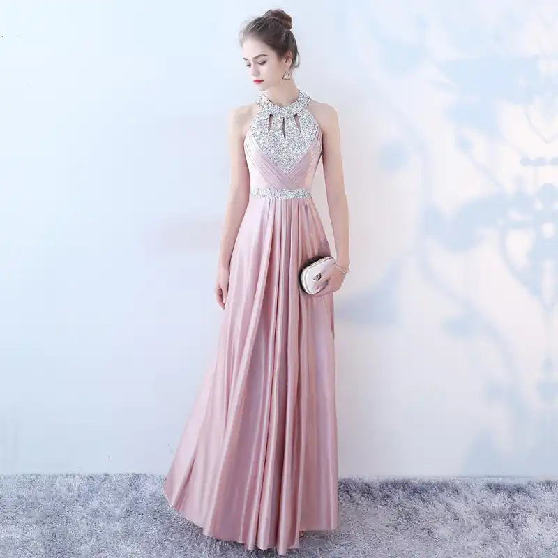 vestido de festa plissado