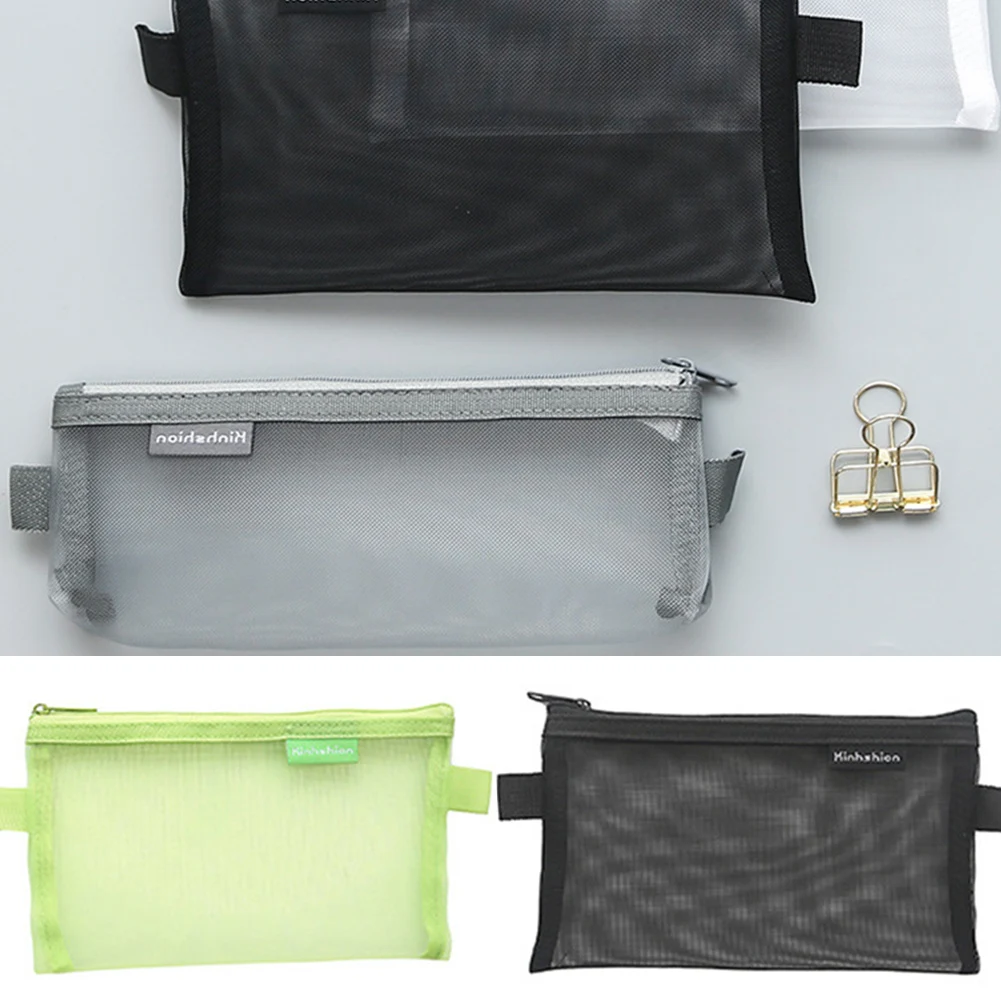 

Clear See Through Exam Pencil Case Transparent Zip Fastening 20.5*9cm/19.8*12cm