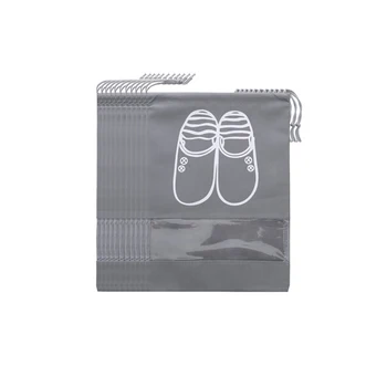 

10PCS Waterproof Transparent Shoes Cloth Storage Bags Pouch Waterproof Cloth Travel Shoes Storage Bag Organizer Cover Large Size
