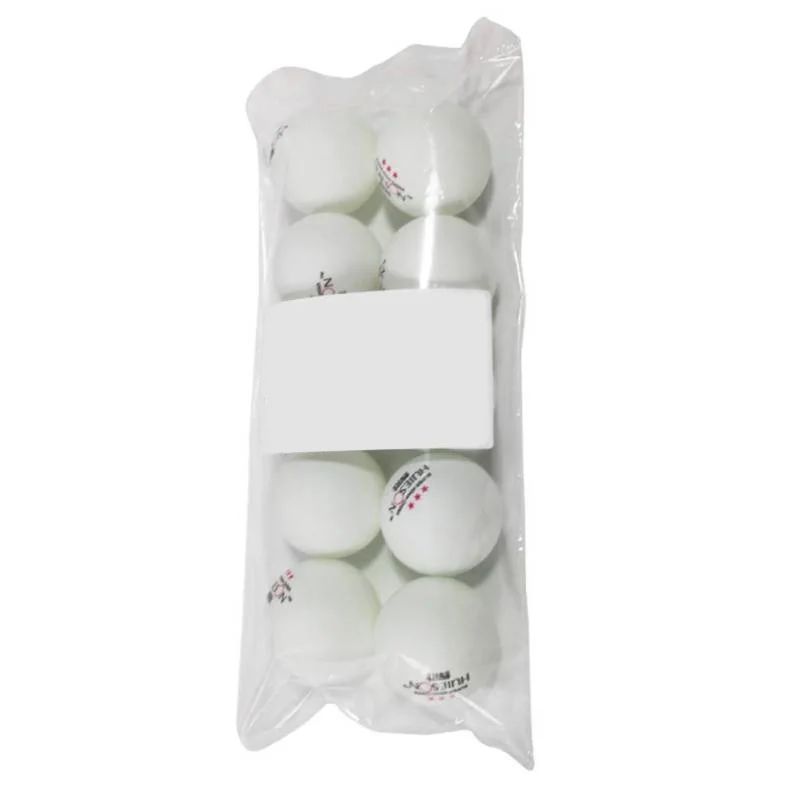 10 штук в упаковке профессиональная шарики для пинг-понга 3-Star 40 мм мячи для настольного тенниса Пластик шарики