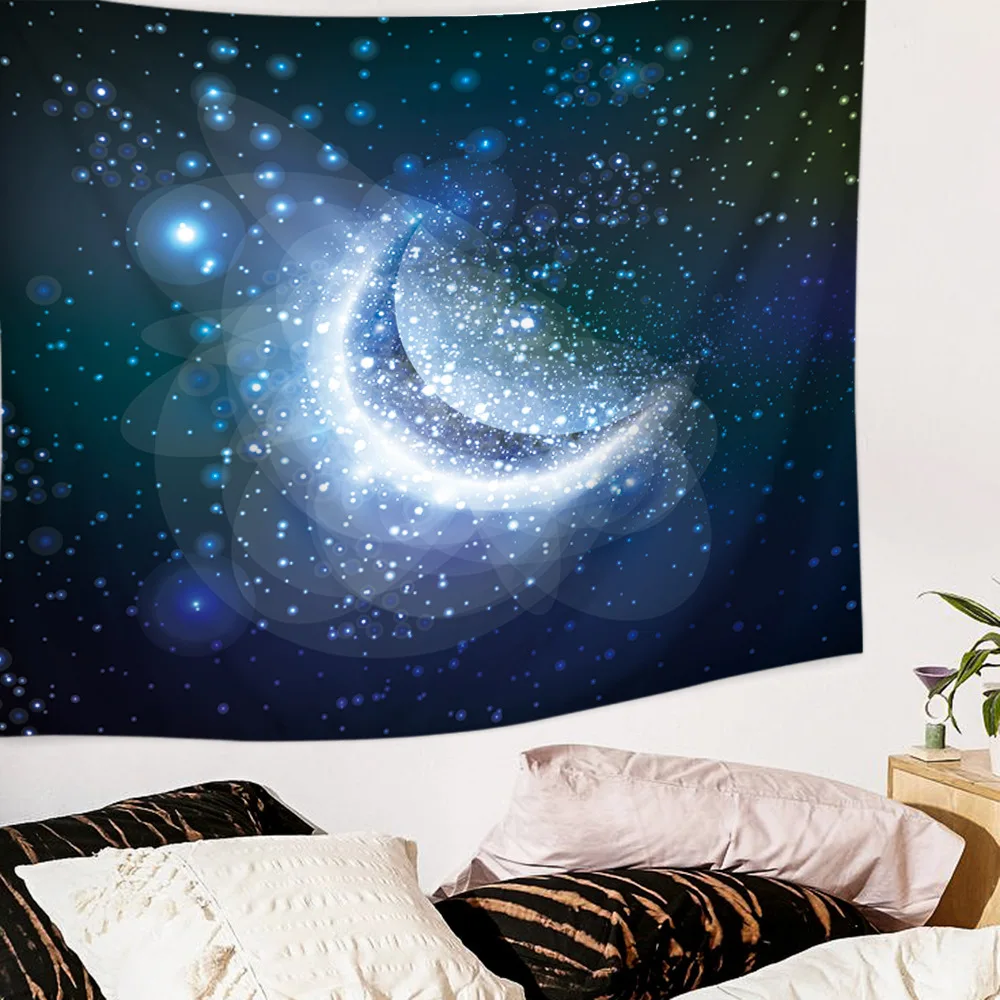 Ночной Звездный очаровательный Галактический гобелен природа богемное украшение макраме настенный хиппи настенный гобелен из ткани ковер Фреска пледы ковер