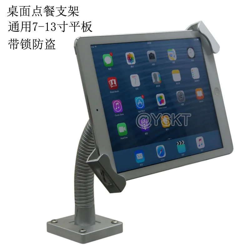 tablet table security mount display desktop flexible gooseneck holder
