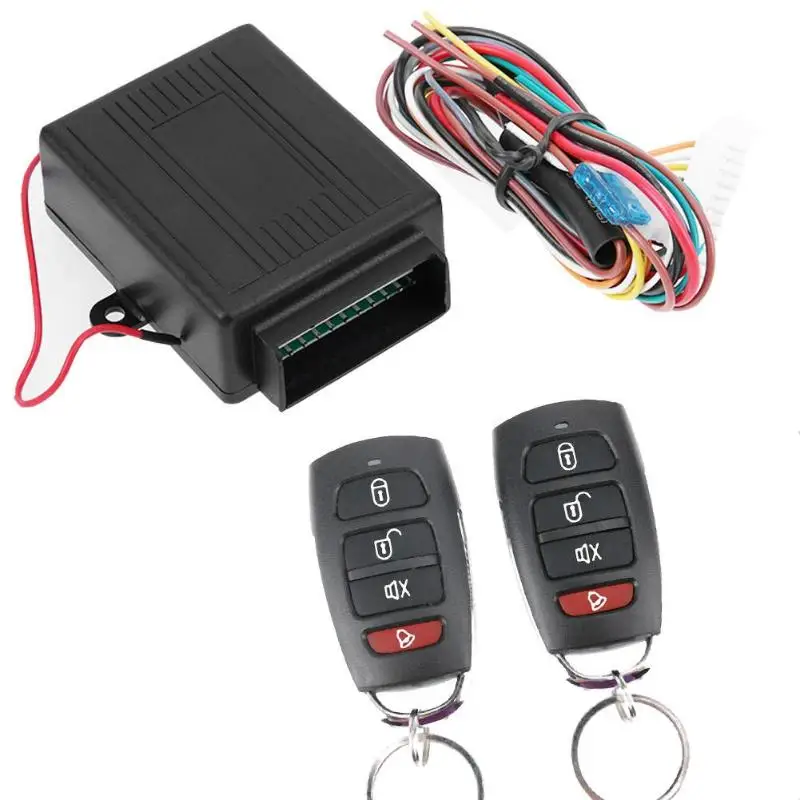 

12V Car Remote Central Door Lock Locking Vehicle Automotive Keyless Entry System Alarm Device With 2 Remote Controllers