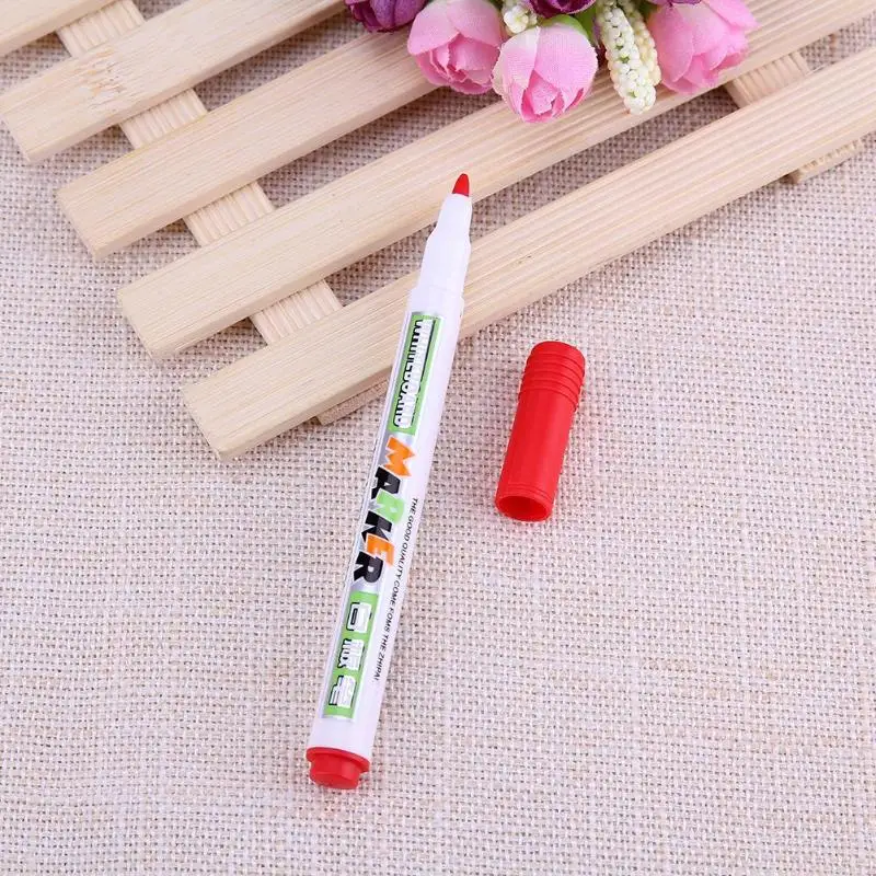 Magnetic Fine Tip Dry Erase Markers with Built-in Erasers, 1.5mm Erasable  Whiteboard Marker Pen for Classroom Work Office - AliExpress