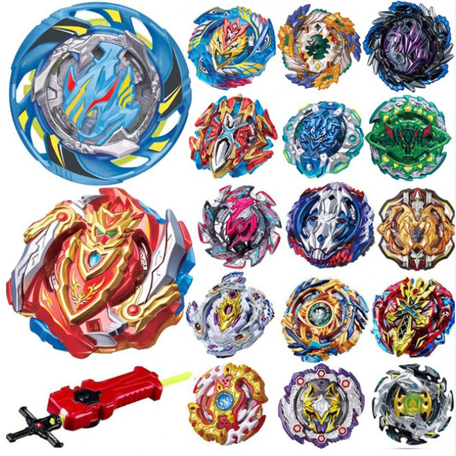 Топ пусковые установки Beybladeburst игрушки B 128 129 toupe Bey Bay Burst Metal God Spinning Tops Toy|Волчки| |