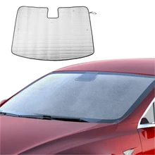Для лобового стекла автомобиля Защита от солнца тенты тепловой щит козырек коврики автомобиля интимные аксессуары для Tesla модель 3