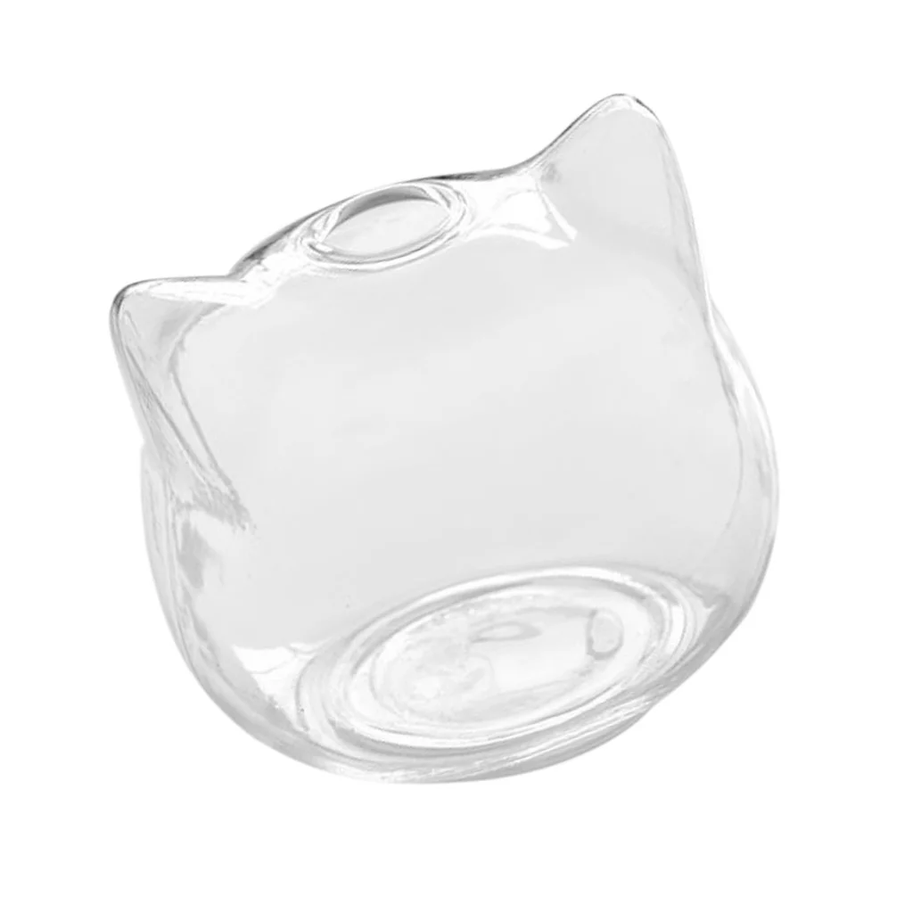 

JEYL Cat Shaped Glass Vase Hydroponic Plant Flower Vase Terrarium Container Pot Decor Art Gift