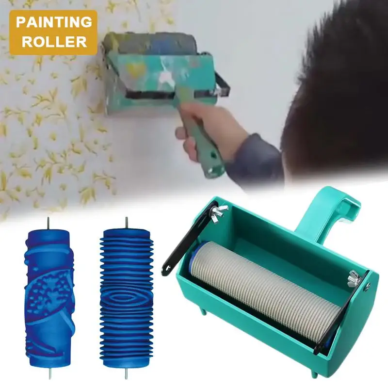

Wall Paint Roller Empaistic Wood Pattern Painting Roller Graining Painting Tool for Home Interior Walls Ceilings