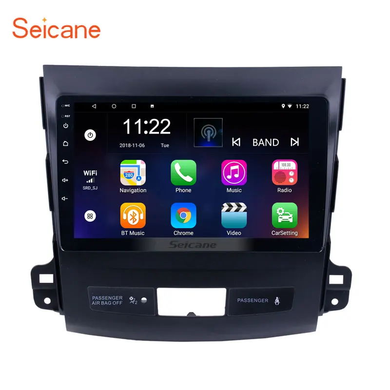 

Seicane 9"Android 8.1/7.1 Car Radio Player For MITSUBISHI Outlander 2006 2007 2008 -2014 2Din GPS Head Unit