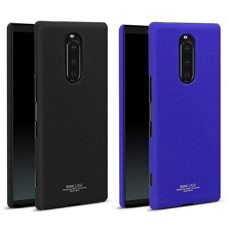 

sFor Sony Xperia 1 Case Cover IMAK Cowboy Hard Plastic Phone Stand Back Cover Case For Sony Xperia 1