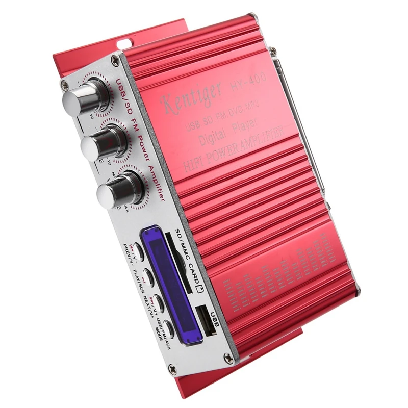Автомобильный стереоусилитель Kentiger Hi Fi радио mp3 колонка с Fm дисплеем ЖК дисплей