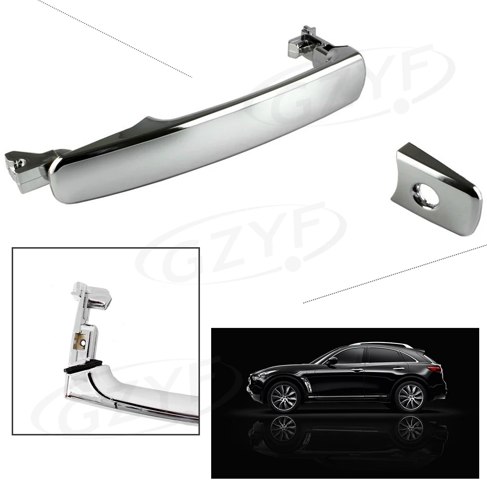 fits Nissan Outside Outer Exterior Door Handle Chrome Driver Side Front