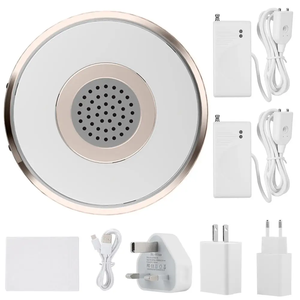 

433.92MHZ WiFi Water Immersion Flood Leak Alarm Detector with a Night Lamp