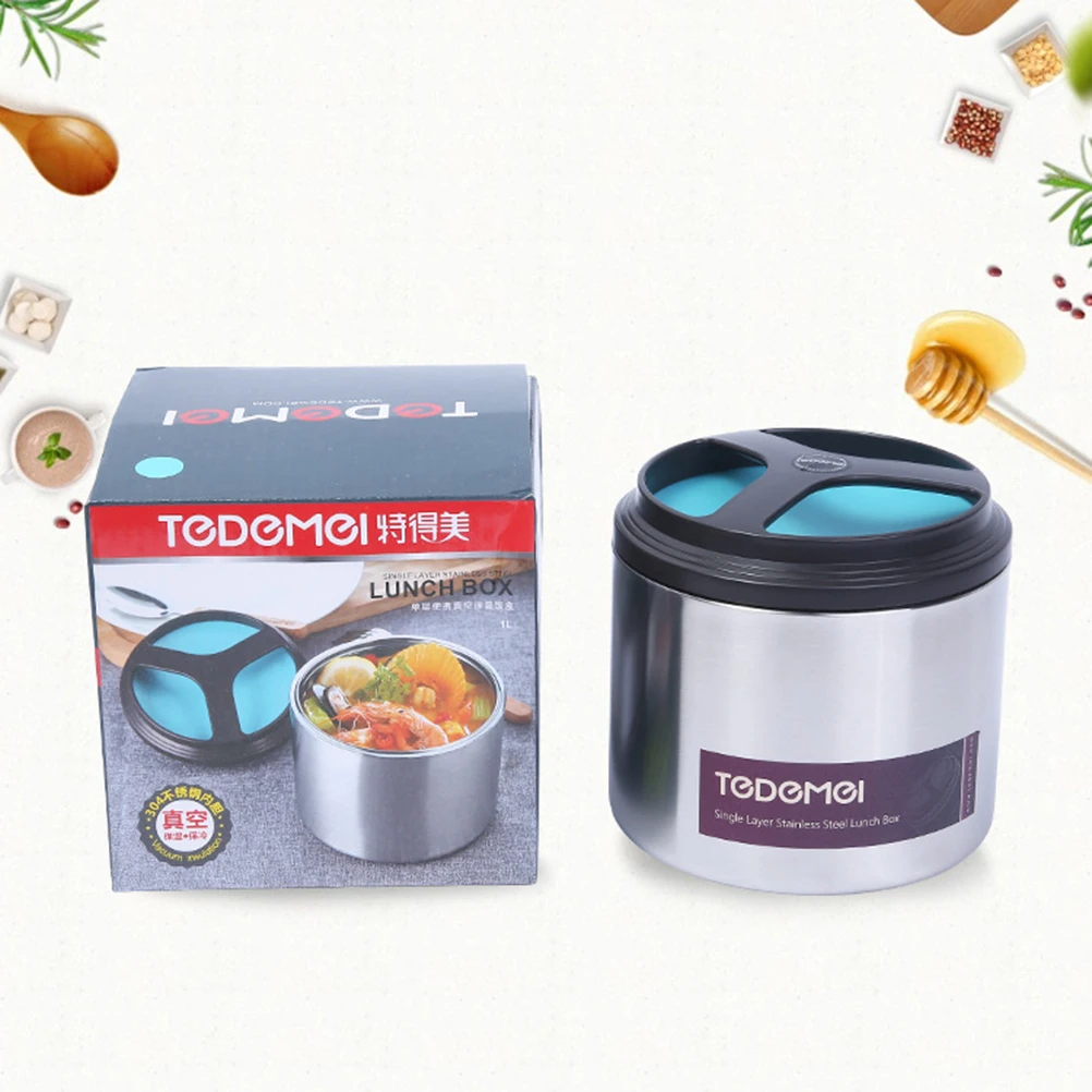 Милая вакуумная Изолированная коробка для ланча Bento из нержавеющей стали банка