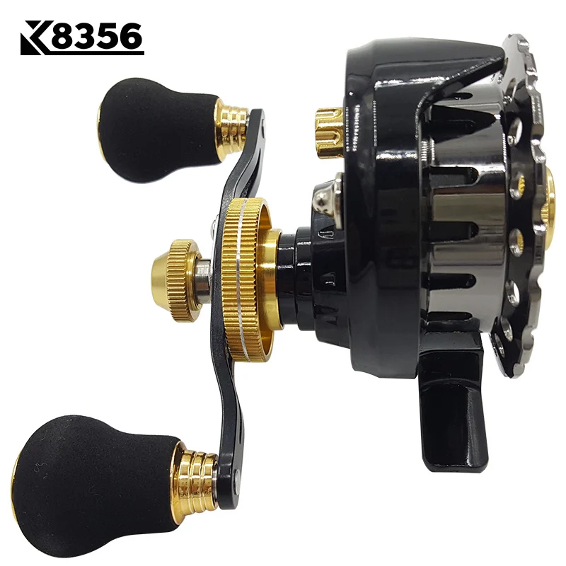 

K8356 6+1BB 2.6:1 Left/Right Hand Optional Semimetal Fishing Rafts Saltwater Fly Fishing Reel Bait Casting Ice Fishing Wheel