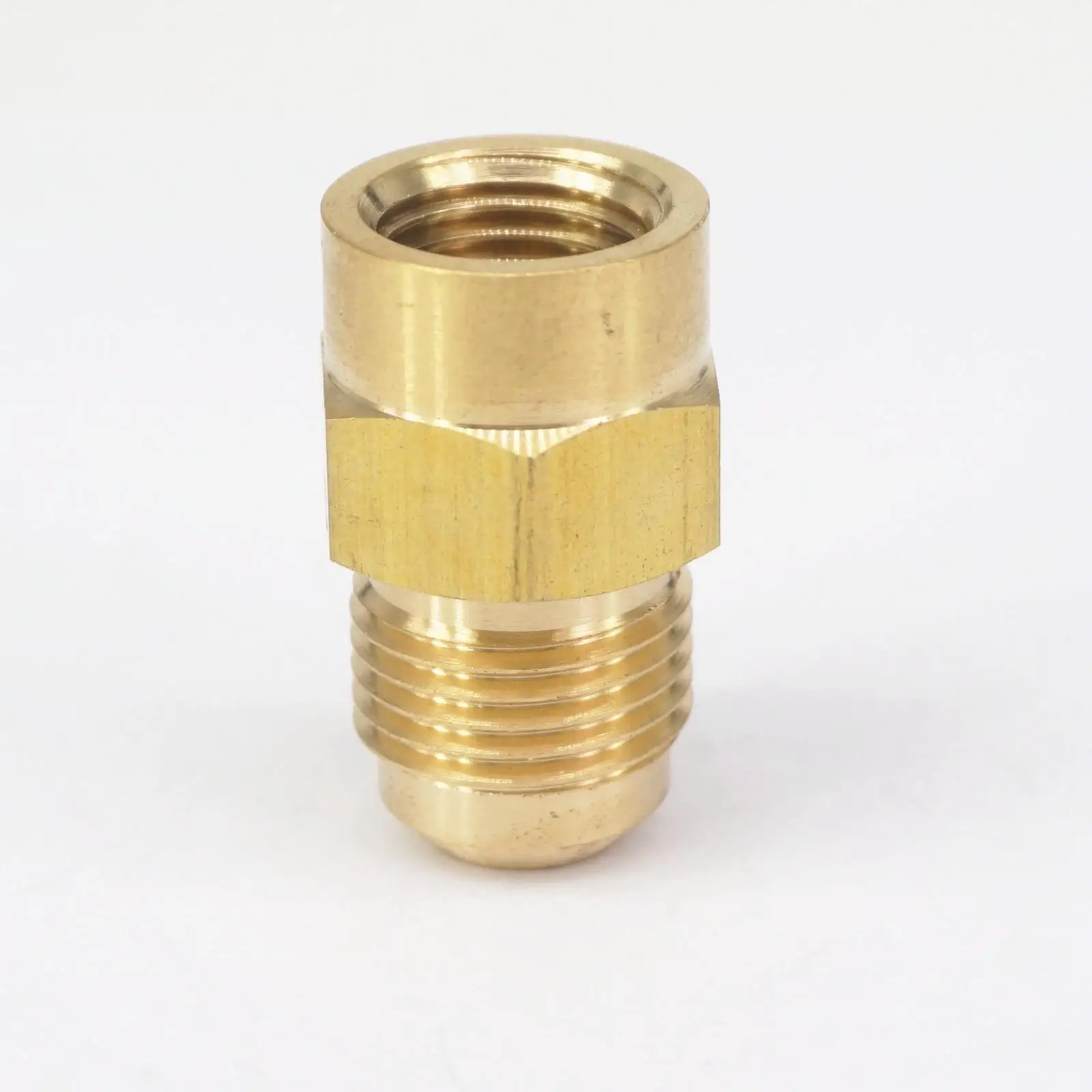 

SAE Male 5/8"-18 UNF Fit Tube OD 3/8" x 1/4" NPT Female Brass SAE 45 Degree Pipe Fitting Connectors 1000 PSI