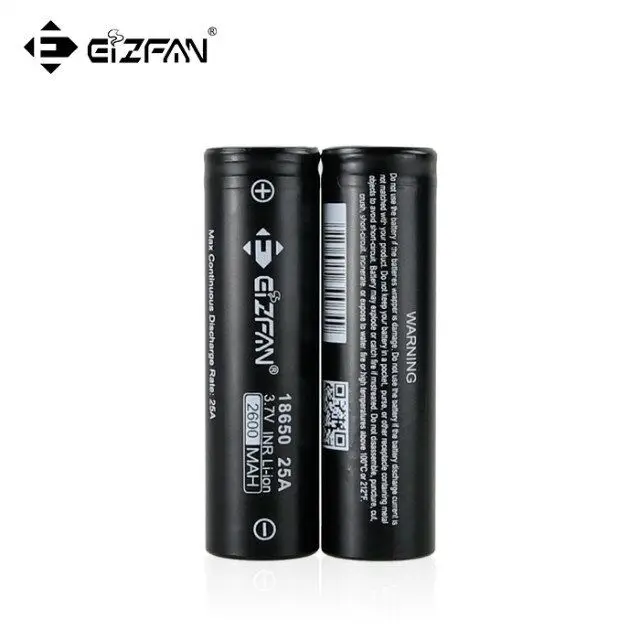 Бесплатная доставка EIZFAN EFAN IMR 18650 батарея 2600mAh 25A литиевая для Voopoo Drag SMOK Alien Vaporesso Vapor