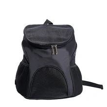 Хот Pet Dog Carrier Back Pack дышащая сетка для путешествий для собак на открытом воздухе портативный сетчатый тканевый рюкзак для собак Сумка-переноска для животных Puppy Carrier-черный