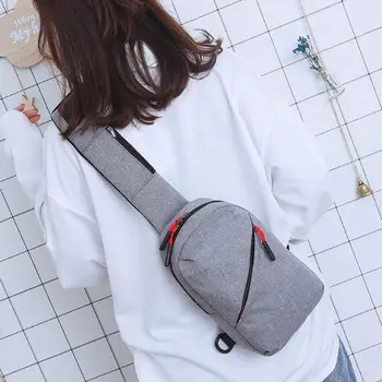 

Leisure Waist Chest Belt Fanny Packs Travel Sports Messenger Bags Men Women Solid Color Crossbody Shoulder Bags for Female Male