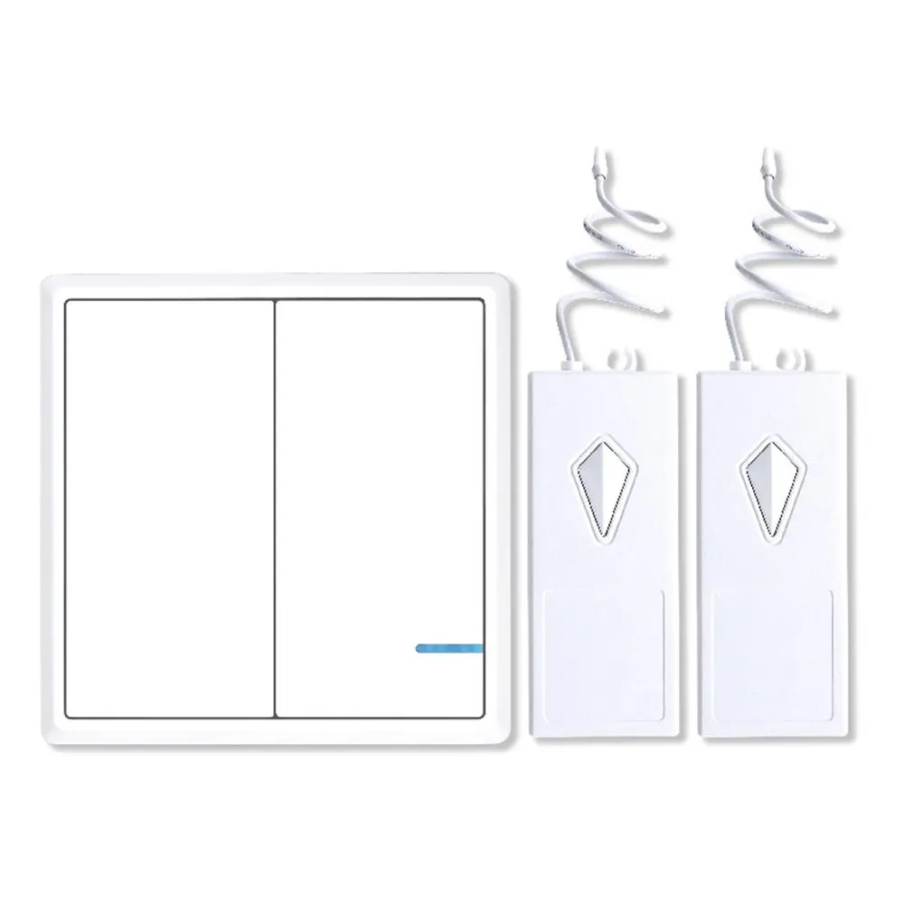 

Wireless Wifi & 433M Remote Control Panel Switch+Receiver Dual Button Waterproof IP54 220V SW-K2&R03