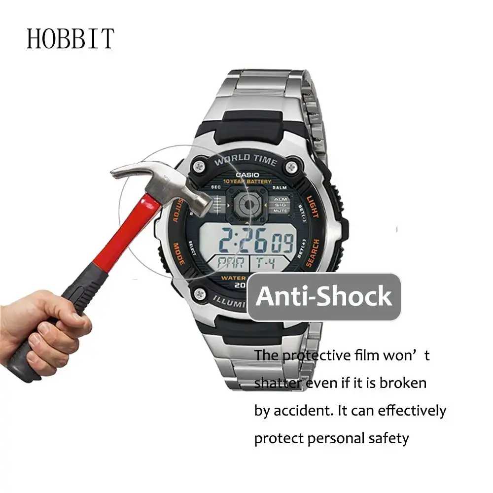 3pack 5h Nano Explosion Proof Screen Protector For Casio Ae 00w Ae00wd Ae1000w Aewd Ae2100w Men S Watch Screen Film Screen Protectors Aliexpress