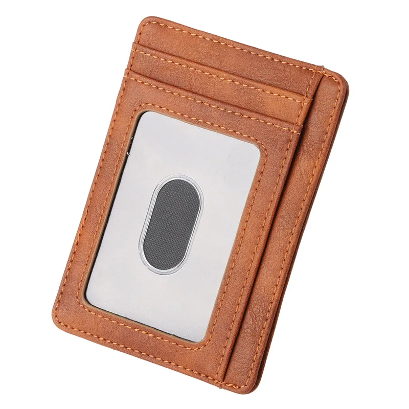 KUDIAN الدب Rfid محفظة رجالي من جلد بلوتونيوم خمر حامل بطاقة الائتمان الأعمال العلامة التجارية الذكور محافظ محفظة billetera hombre BID251 PM49