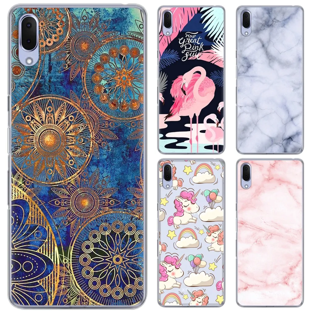 

Soft Phone Case For Sony Xperia L3 5.7 inch New Style Colorful Painted Soft Back Phone Cover High Quality TPU Silicone Cover