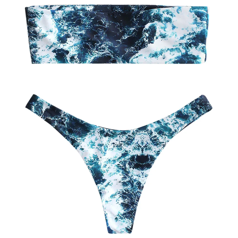 ZAFUL abstracto Bandeau Bikini Set mujeres Sexy acolchado traje De baño playa traje De baño brasileño Biquinis Maillot De Bain ZAFUL abstracto Bandeau Bikini Set mujeres Sexy acolchado traje De baño playa traje De baño brasileño Biquinis Maillot De Bain