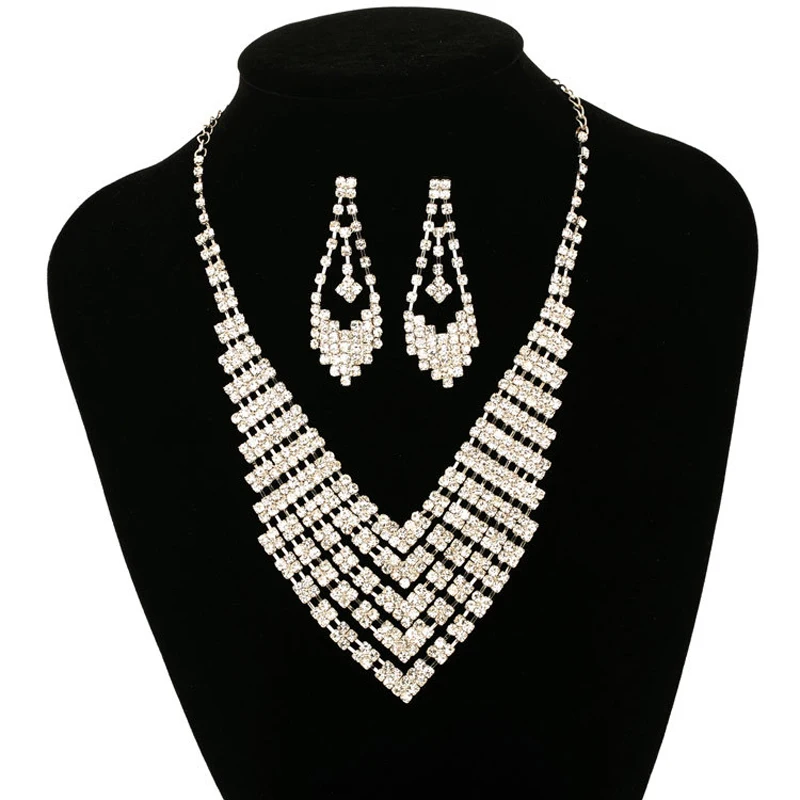 

New Designer distinguished bridal accessories bridal necklace piece set accessories female #N147