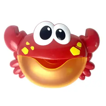 

Children's Bathing Toy Bubble Crabs Shape Bubble Maker Toy Baby Bath Toy Kids Gift Education Bath Soap Machine Electric Toy