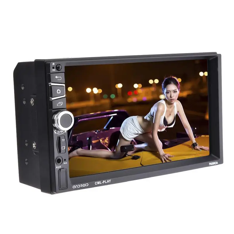 7 дюймовый автомобильный mp5 плеер Android 5 1 Full HD 2 Din 1080P Bluetooth GPS навигатор телефонное