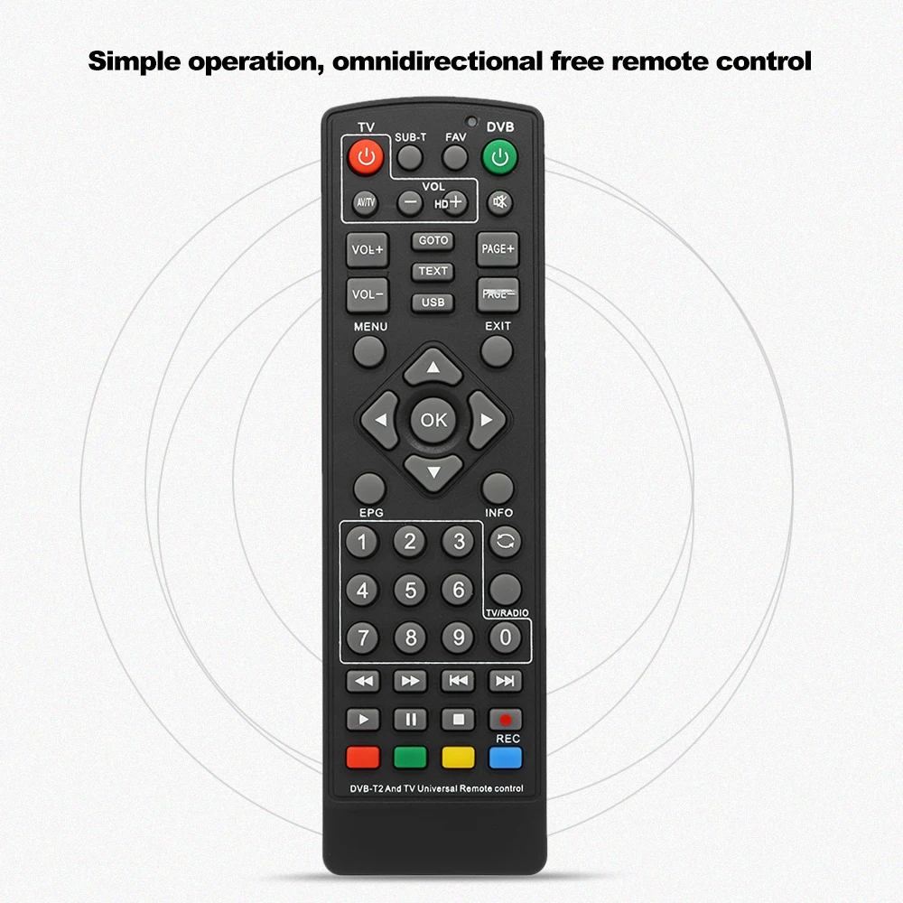 

DVB-T2 Set-Top Box Remote Control Wireless Universal Controller for Smart TV STB Controller Replacement for HDTV Smart TV Box