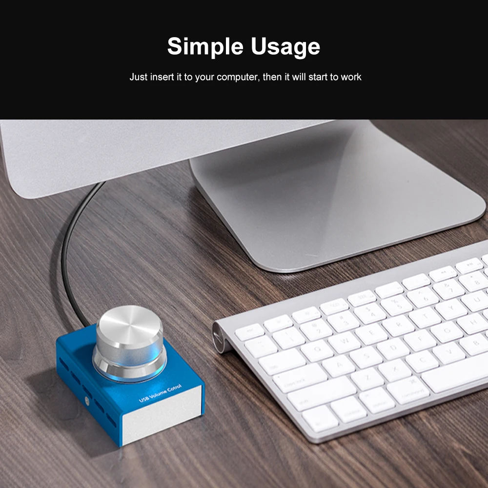 USB регулятор громкости для компьютера динамик аудио переключатель с одной