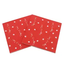 40 шт печать красивые творческие салфетки для сбора свадебные салфетки для вечеринок для дома отеля свадьбы