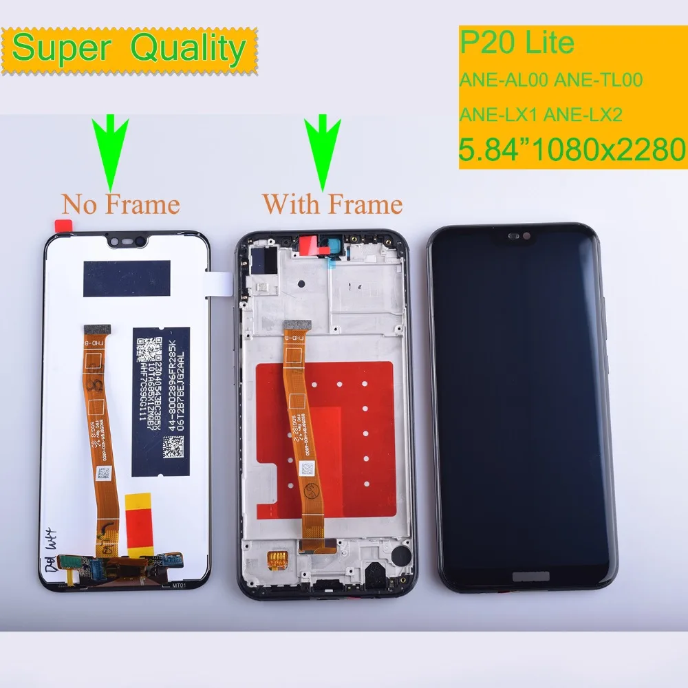 10 шт./лот ЖК дисплей с рамкой для HUAWEI P20 Lite экран ANE LX1 LX3 Nova 3e в сборе|Экраны