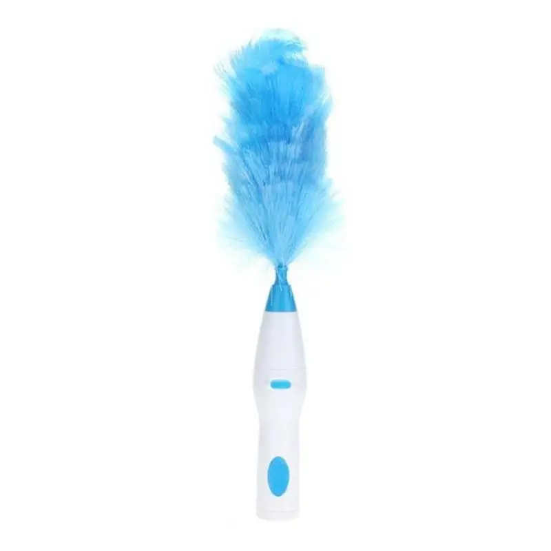 

Electrostatic Adsorption Bent Electric Feather Duster Dust Cleaning Brush Handle Cleaner Scrubber Household Cleaning Tools New