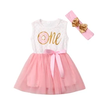 Платье принцессы для маленьких девочек 1 года, платье-пачка для девочек, одежда для малышей, одежда для крещения, одежда для первого дня рождения, vestido de bebes
