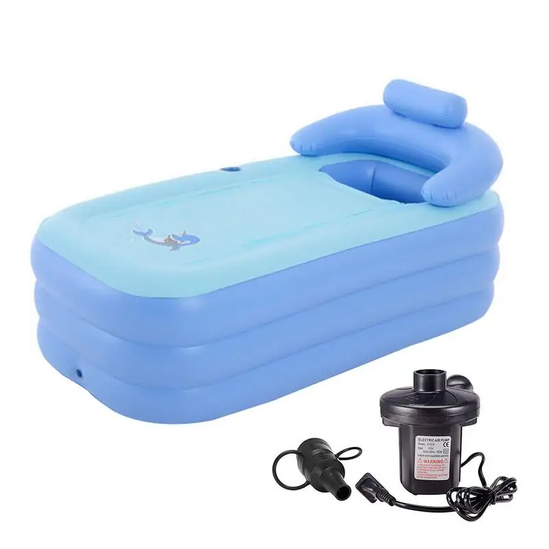 

American Rules Cold Warm Inflatable Bath Thick Plastic Children Bath Barrel Bathroom Baby Bath Barrel Safety Cushion