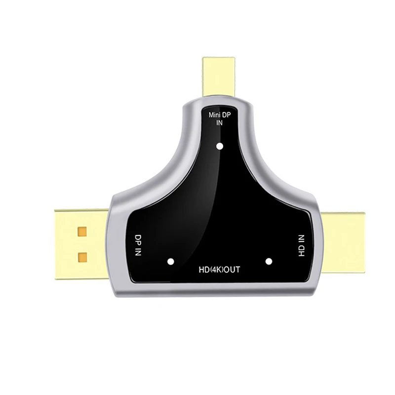 

3 in 1 Multi-function Converter Supports 4K HDMI + DP + MINI DP to HDMI 4K x 2K Signal Output Adapter Converter for Macbook