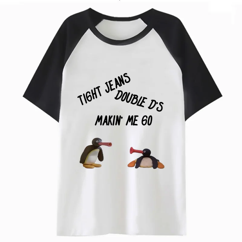 

pingu t shirt t-shirt tshirt funny top male clothing streetwear hip hop men harajuku for tee P4111