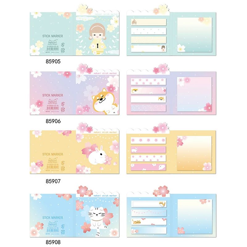 

Cartoon Dogs Sticky Notes Pad Cute Cherry Memo Pad Kawaii Writing Pad For Kids Gifts Kawaii Stationery School Office Supply