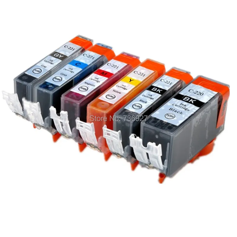 PGI-220 CLI-221 PGI220XL CLI221 совместимый чернильный картридж для принтера Canon MP620 MP620B MP630 MP640